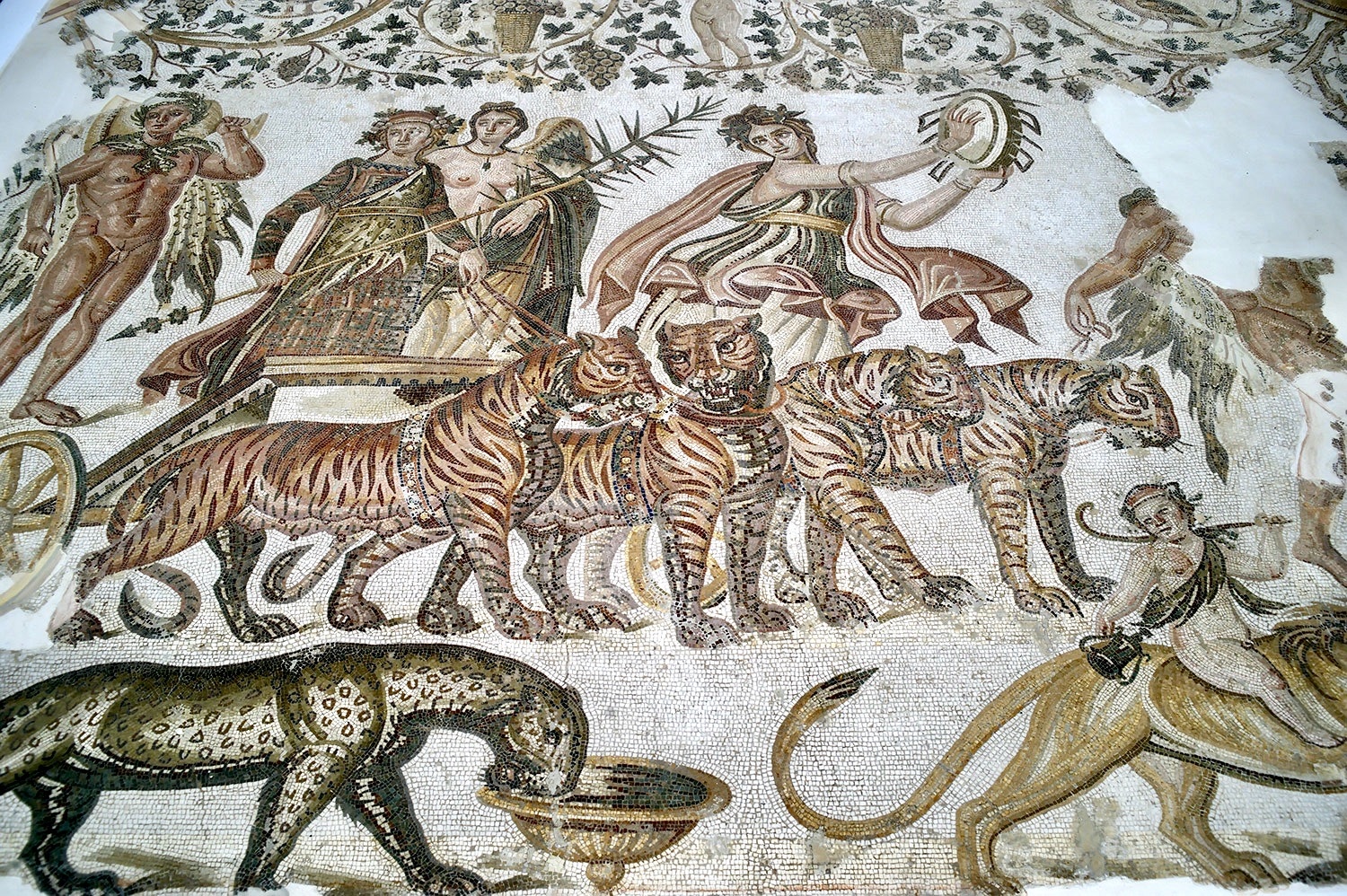 Le triomphe de Bacchus. Mosaïque de Sousse © Musée archéologique de Sousse, Turquie