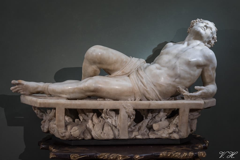 Le Martyre de Saint Laurent par Le Bernin. Réalisé entre 1613-1617 et exposé à la Galerie des Offices à Florence © Valéry Hugotte