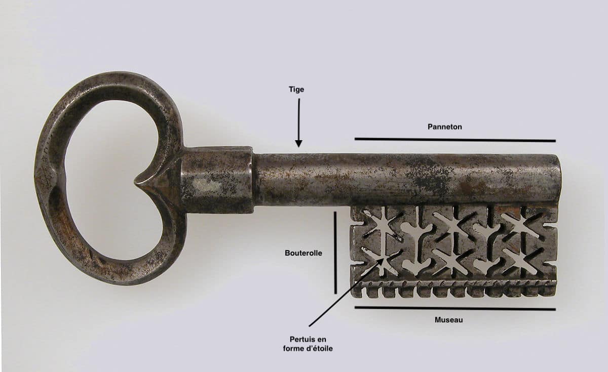 Clef allemande en fer, XVe siècle © MET Museum