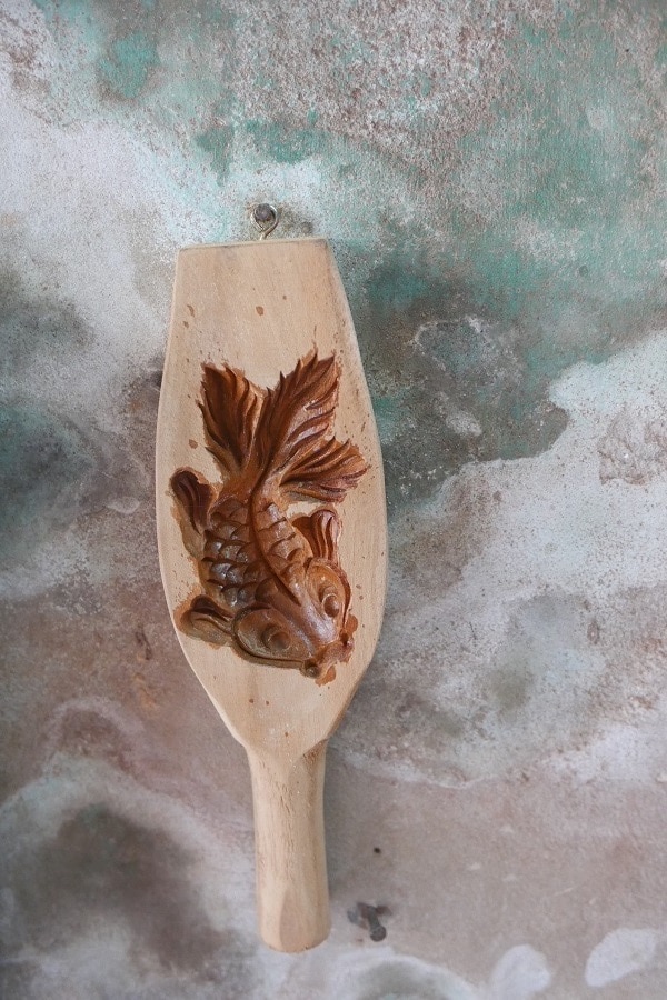 Gâteau de lune en bois Moule de cuisson en bois - Timbres à biscuits Moule  à gâteau