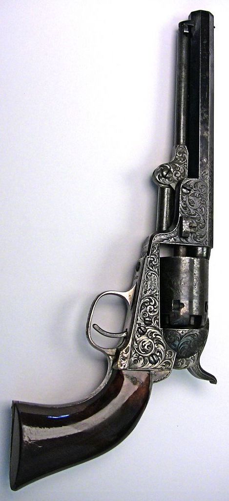 Colt Navy modèle 1841 gravé par Gustave Young © Pinterest