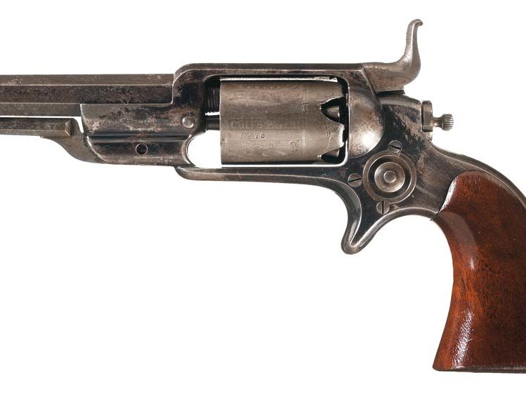 Revolver Colt Modele 1 sidehammer, 1855, gravé par Gustave Young © Rock Island Auction