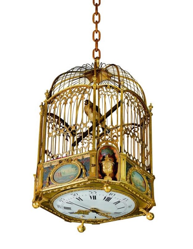 Automate cage à oiseau chanteur musical France Mécanique Siffleur Parfait  État