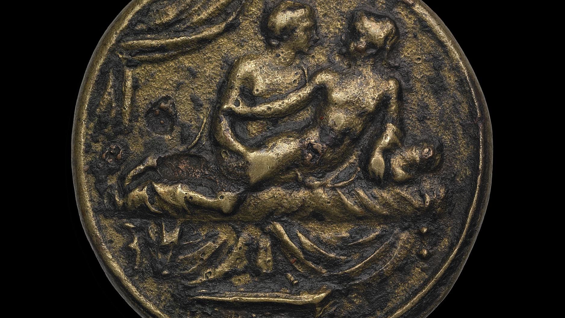 Spintria antique portant au revers le nombre XV © The Trustees of the British Museum
