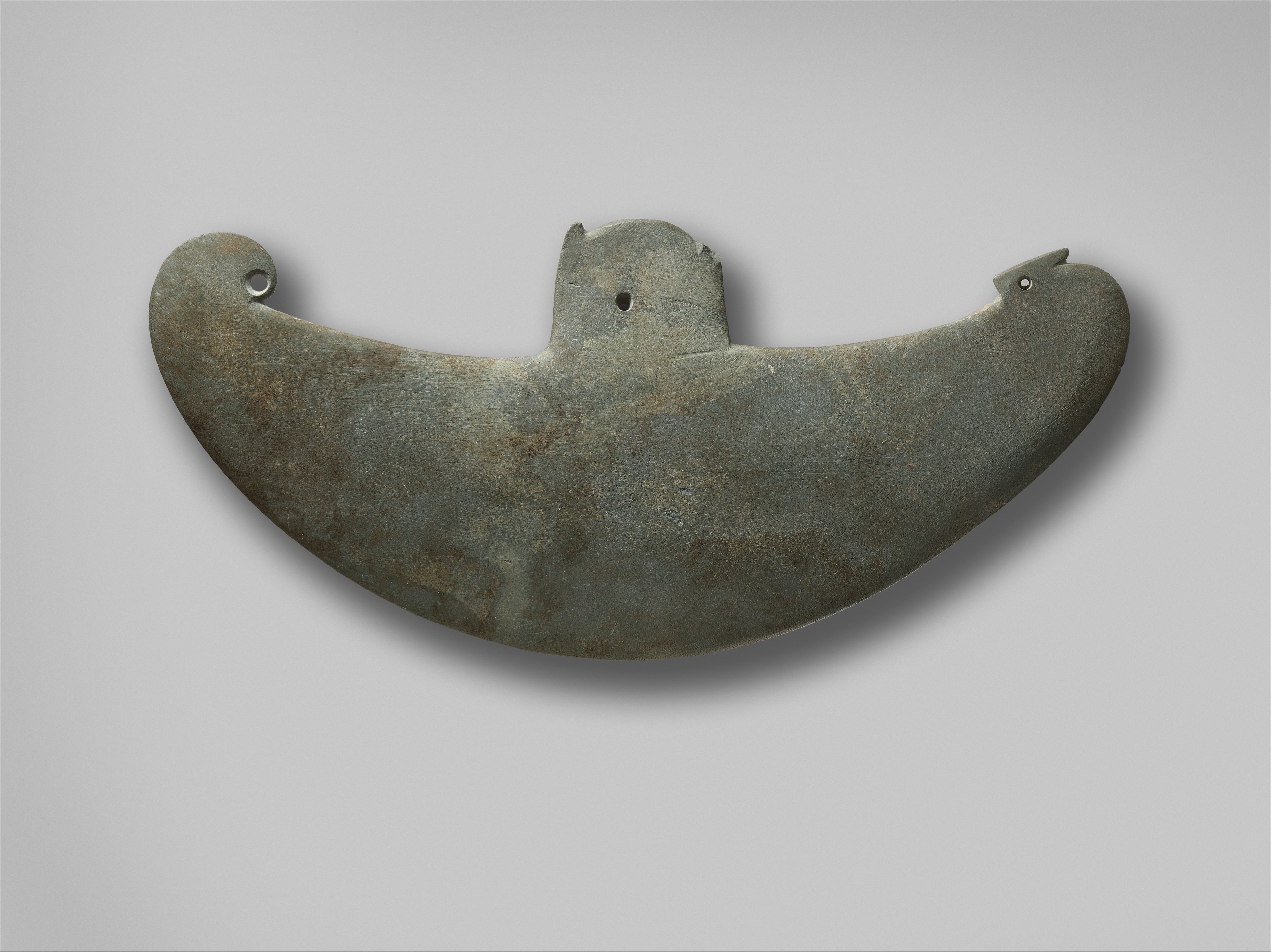 Palette à forme de bateau en grauwacke, période Nagada I tardive © MET Museum