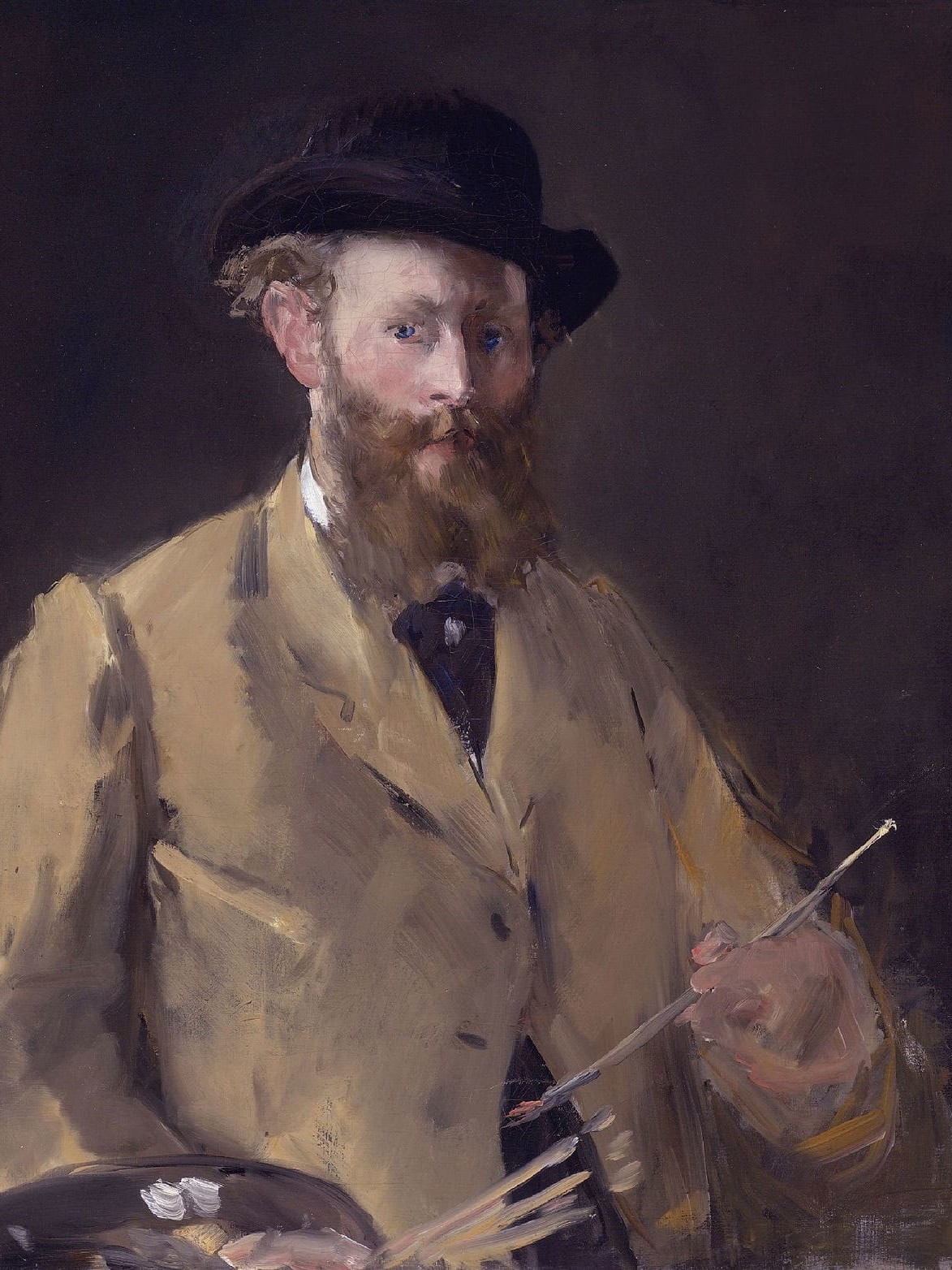 Édouard Manet, Autoportrait. Huile sur toile peinte vers 1879. Collection Steven A. Cohen, Greenich, Connecticut, USA.