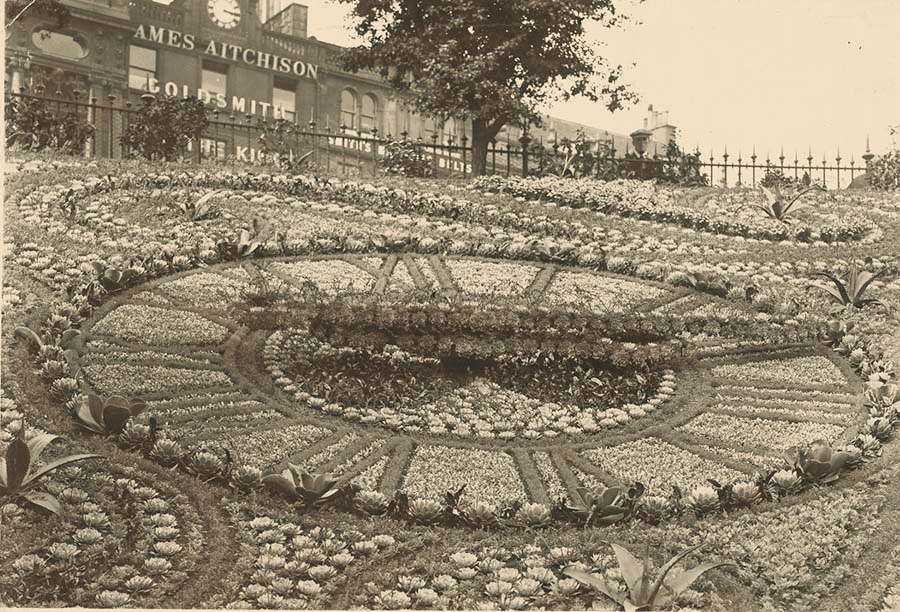 Horloge florale du parc d’Edimbourg sur Princes Street