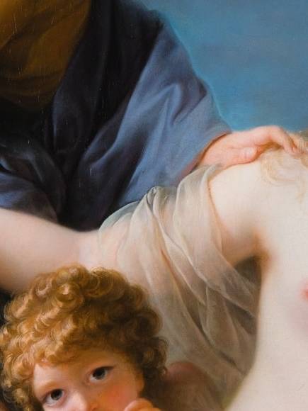 Elisabeth Louise Vigée-Le Brun (1755 - 1842), Junon empruntant la ceinture de Venus. Huile sur toile, 1781. Collection privée