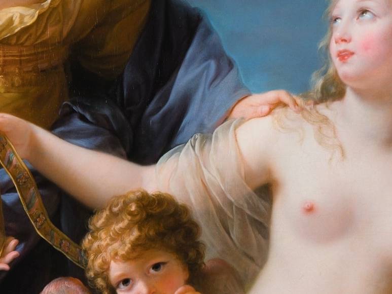 Elisabeth Louise Vigée-Le Brun (1755 - 1842), Junon empruntant la ceinture de Venus. Huile sur toile, 1781. Collection privée