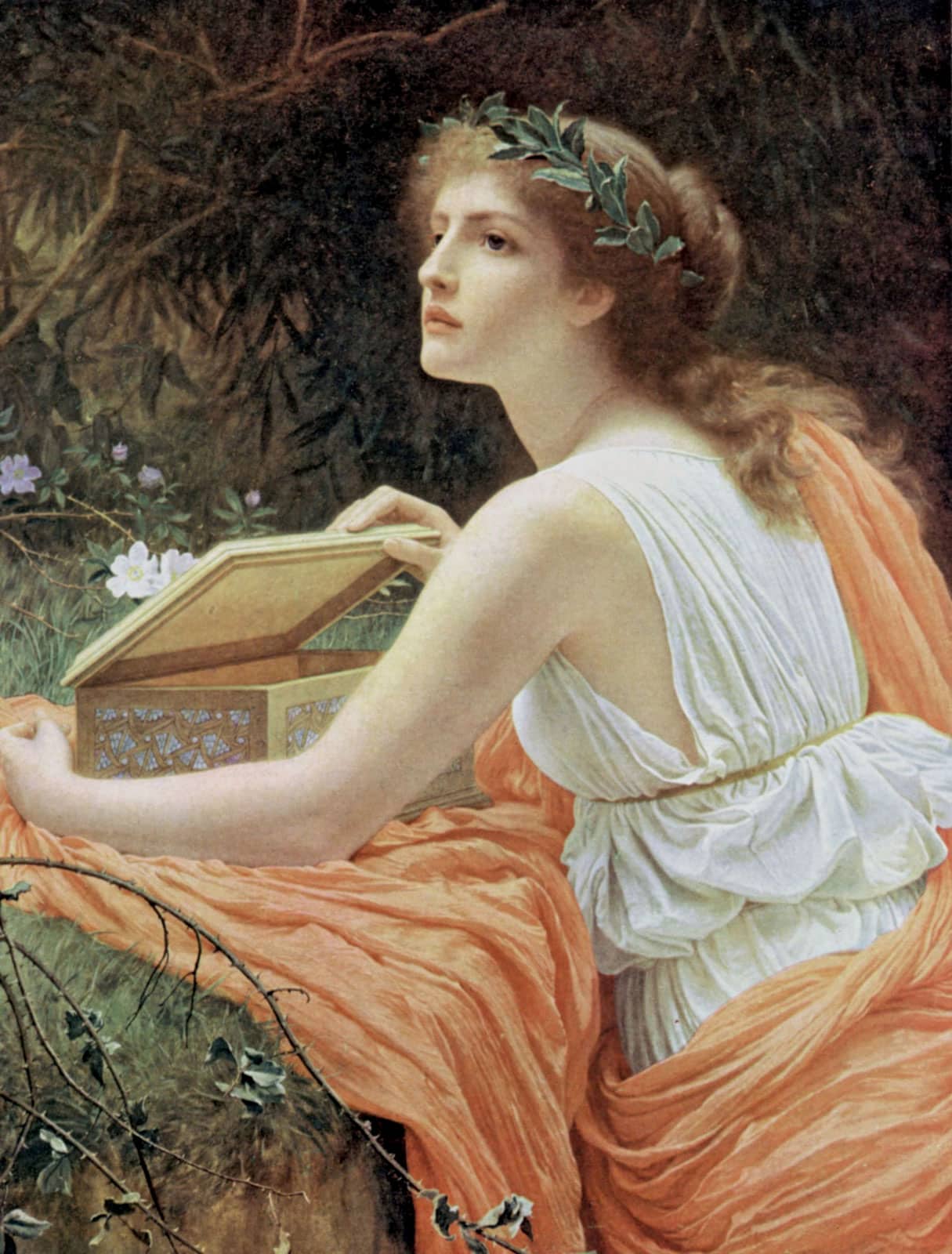 Charles Edward Perugini (1839 -1918), La boîte de Pandore. Localisation inconnue.