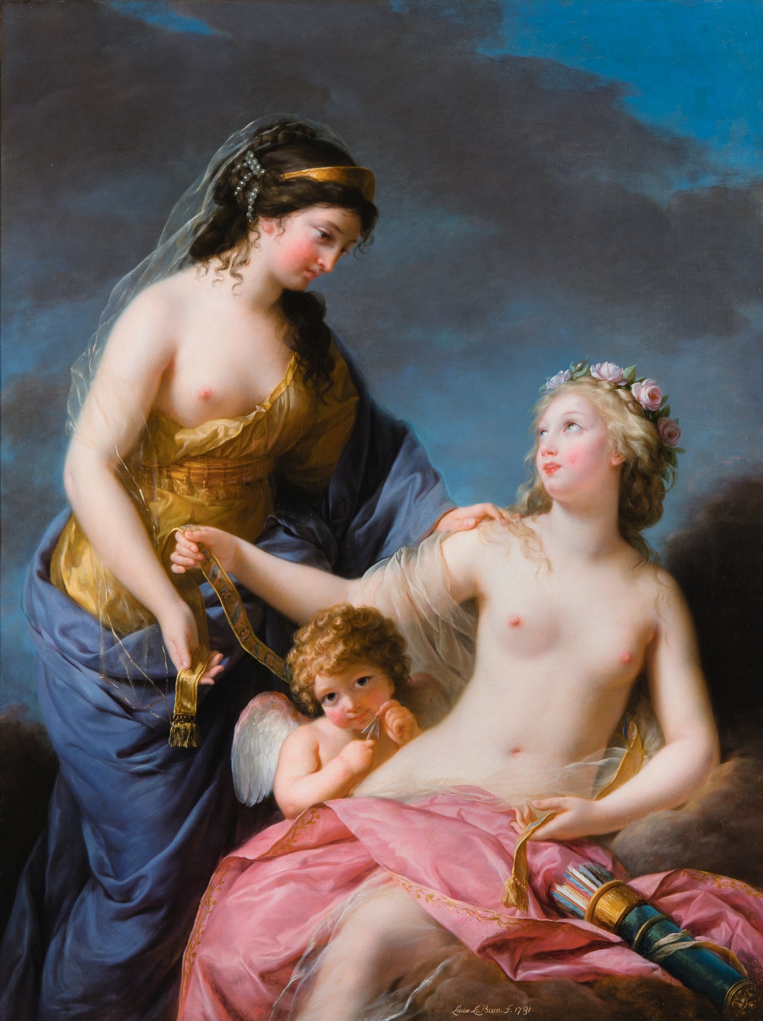 Elisabeth Louise Vigée-Le Brun (1755 - 1842), Junon empruntant la ceinture de Venus. Huile sur toile, 1781. Collection privée